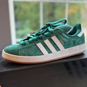 Adidas Campus ADV Green Suede Gum Sole Sneakers NIB – Unisex Women’s 9 / Men’s 8